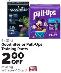 Harris Teeter Goodnites or Pull-Ups Training Pants offer