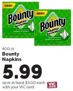 Harris Teeter Bounty Napkins offer