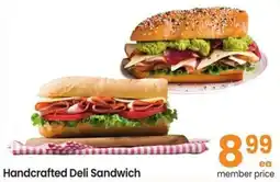 Albertsons Handcrafted Deli Sandwich offer