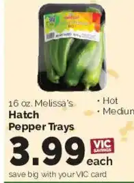 Harris Teeter Melissa's Hatch Pepper Trays offer