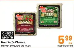 Albertsons Henning's Cheese offer
