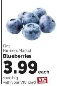 Harris Teeter Farmers Market Blueberries offer