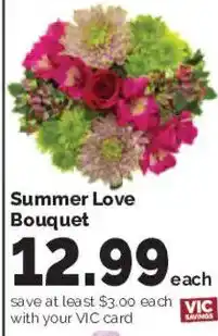 Harris Teeter Summer Love Bouquet offer