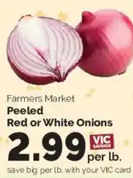 Harris Teeter Farmers Market Peeled Red or White Onions offer