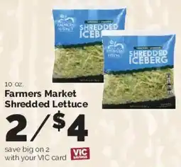 Harris Teeter Farmers Market Shredded Lettuce offer