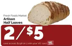 Harris Teeter Fresh Foods Market Artisan Half Loaves offer
