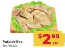 Supermercado El Rancho Pata de Res Beef Foot Bulk offer