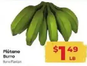 Supermercado El Rancho Burro Plantain offer