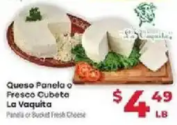Supermercado El Rancho La Vaquita Panela or Fresco Cubeta Fresh Cheese offer