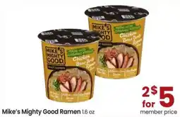Albertsons Mike's Mighty Good Ramen offer