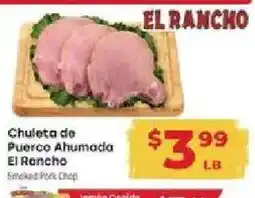 Supermercado El Rancho El Rancho Smoked Pork Chop offer