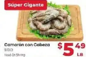Supermercado El Rancho Head-On Shrimp offer