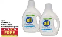 Harris Teeter All Free & Clear Liquid Laundry Detergent offer