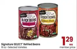Albertsons Signature Select Refried Beans offer