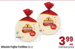 Albertsons Mission Fajita Tortillas offer