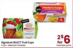 Albertsons Signature SELECT Fruit Cups offer