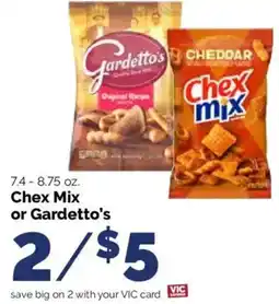 Harris Teeter Chex Mix or Gardetto's offer