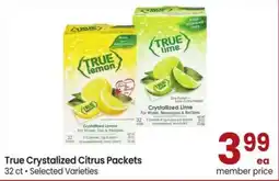 Albertsons True Crystalized Citrus Packets offer