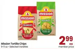 Albertsons Mission Tortilla Chips offer