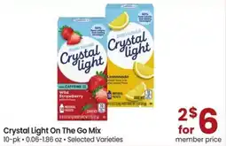 Albertsons Crystal Light On The Go Mix offer