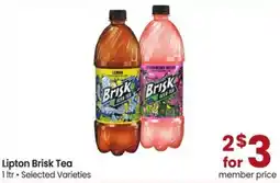 Albertsons Lipton Brisk Tea offer