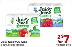 Albertsons Juicy Juice 100% Juice offer