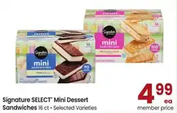 Albertsons Signature SELECT Mini Dessert Sandwiches offer