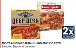 Albertsons Gino's East Deep Dish or Home Run Inn Pizza offer