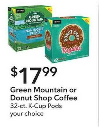 Publix Green Mountain Or Donut Shop Coffee offer