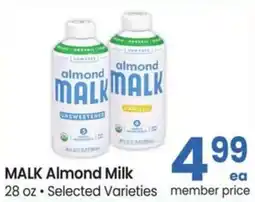 Albertsons Malk Almond Milk offer