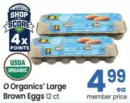 Albertsons O Organics Large Brown Eggs offer