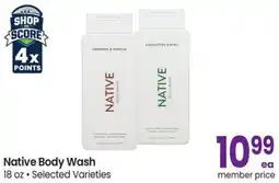 Albertsons Native Body Wash offer