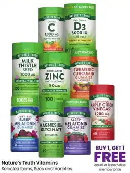 Albertsons Nature's Truth Vitamins offer