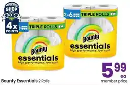 Albertsons Bounty Essentials 2 Rolls offer