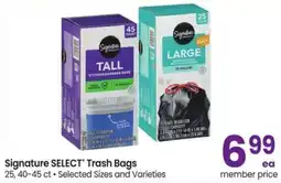 Albertsons Signature Select Trash Bags offer