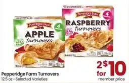Albertsons Pepperidge Farm Turnovers offer