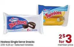 Albertsons Hostess Single Serve Snacks offer