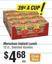 Smart & Final Maruchan Instant Lunch offer