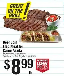Smart & Final Beef Loin Flap Meat for Carne Asada offer