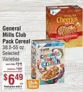 Smart & Final General Mills Club Pack Cereal offer