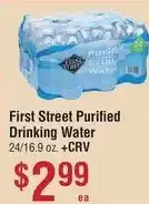 Smart & Final First Street Purified Drinking Water offer