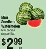 Smart & Final Mini Seedless Watermelon offer