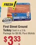 Smart & Final First Street Ground Turkey offer
