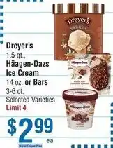 Smart & Final Dreyer's, Haagen-Dazs Ice Cream or Bars offer