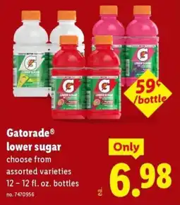 Lidl Gatorade lower sugar offer