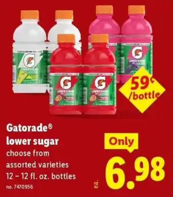 Gatorade lower sugar