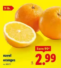 Lidl navel oranges offer