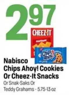 Super 1 Foods Nabisco Chips Ahoy! Cookies Or Cheez-It Snacks Or Snak-Saks Or Teddy Grahams offer