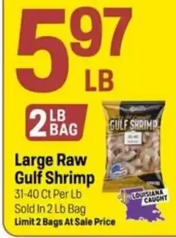 Super 1 Foods Large Raw Gulf Shrimp offer