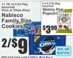 Key Food Nabisco Family Size Cookies offer